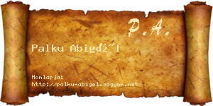 Palku Abigél névjegykártya
